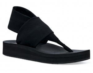 Sanuk Sling St Midform Naisten Sandaalit Mustat | 27083CHBV