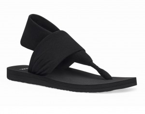 Sanuk Sling St Naisten Sandaalit Mustat | 41620TUKG