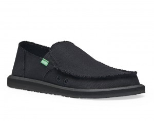 Sanuk Vagabondout Miesten Sidewalk Surfers Blackout | 84579ZDVU