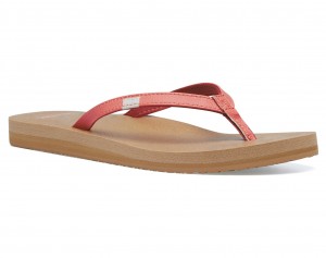 Sanuk Yoga Joy Burnt Coral Naisten Sandaalit Koralli | 84162YKSO