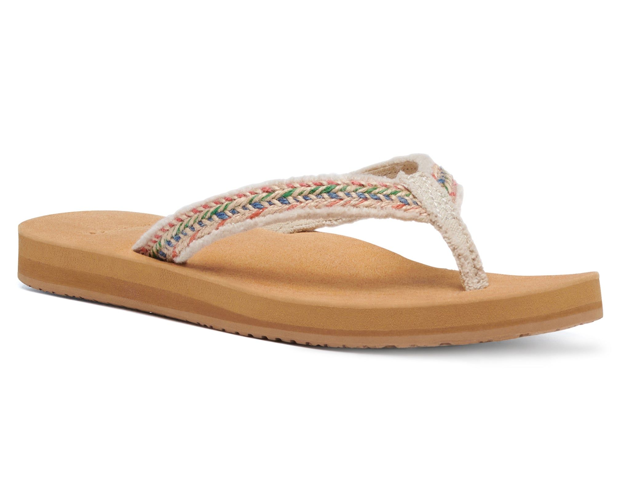 Sanuk Fraidy Jute Natural Naisten Sandaalit Beige Monivärinen | 84369MQLA