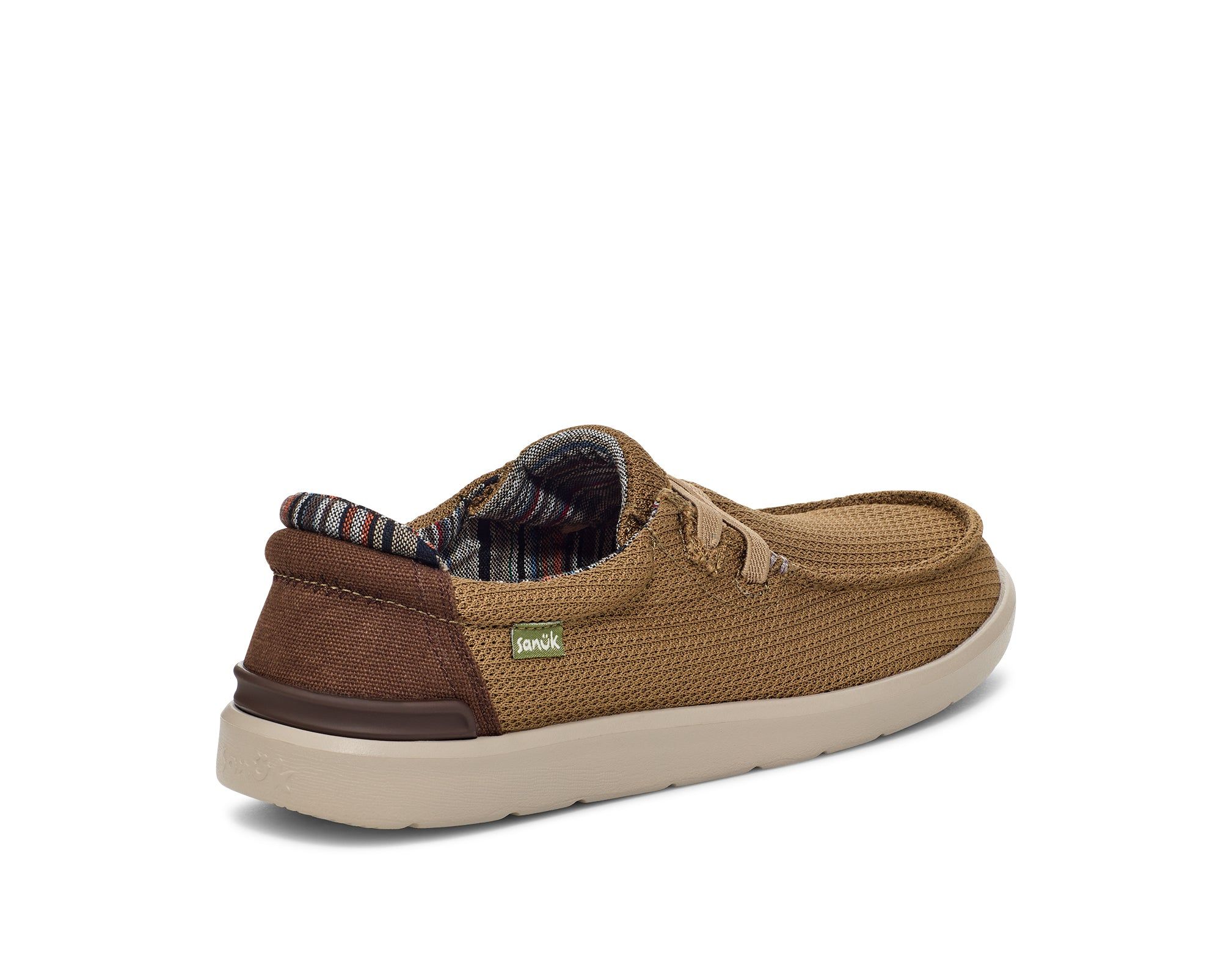 Sanuk Shaka Lite 2 Knit Miesten Sidewalk Surfers Khaki | 45372DXNG