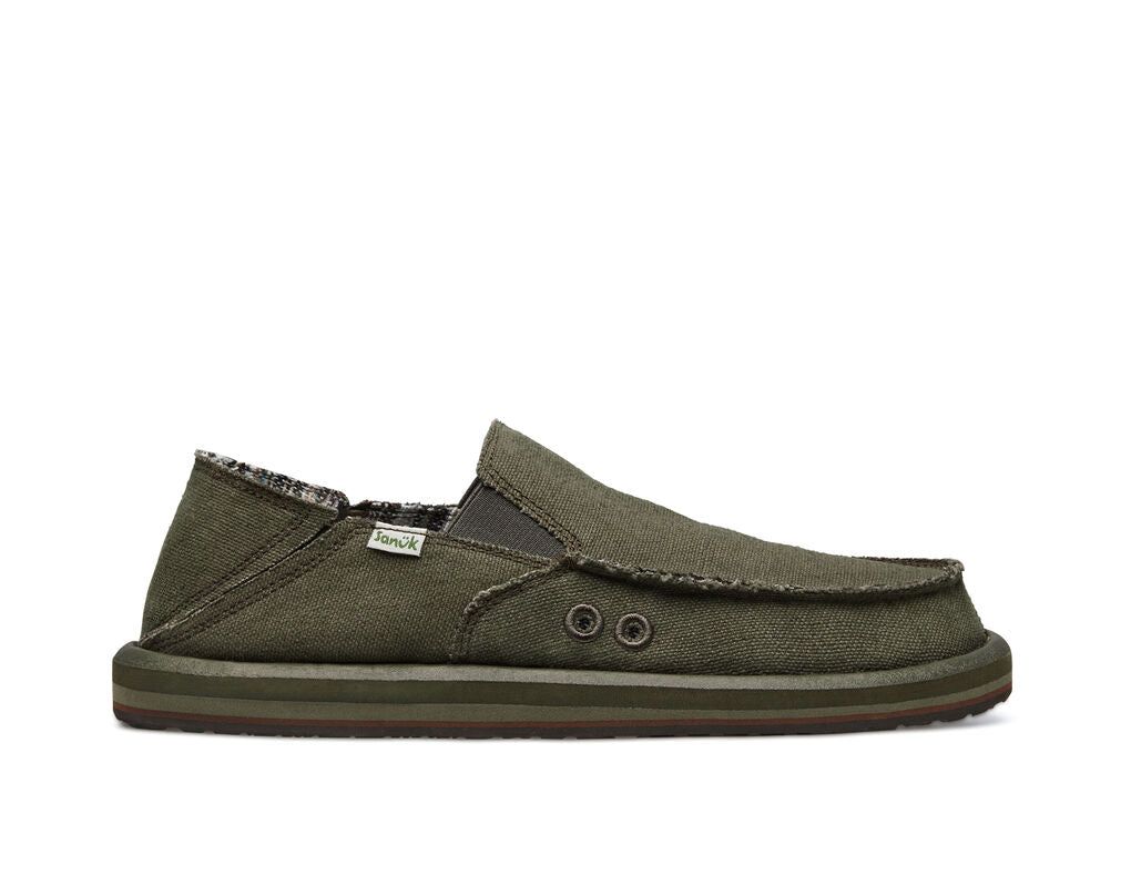 Sanuk Vagabond St Hemp Army Miesten Kengät Army | 58174OPGU