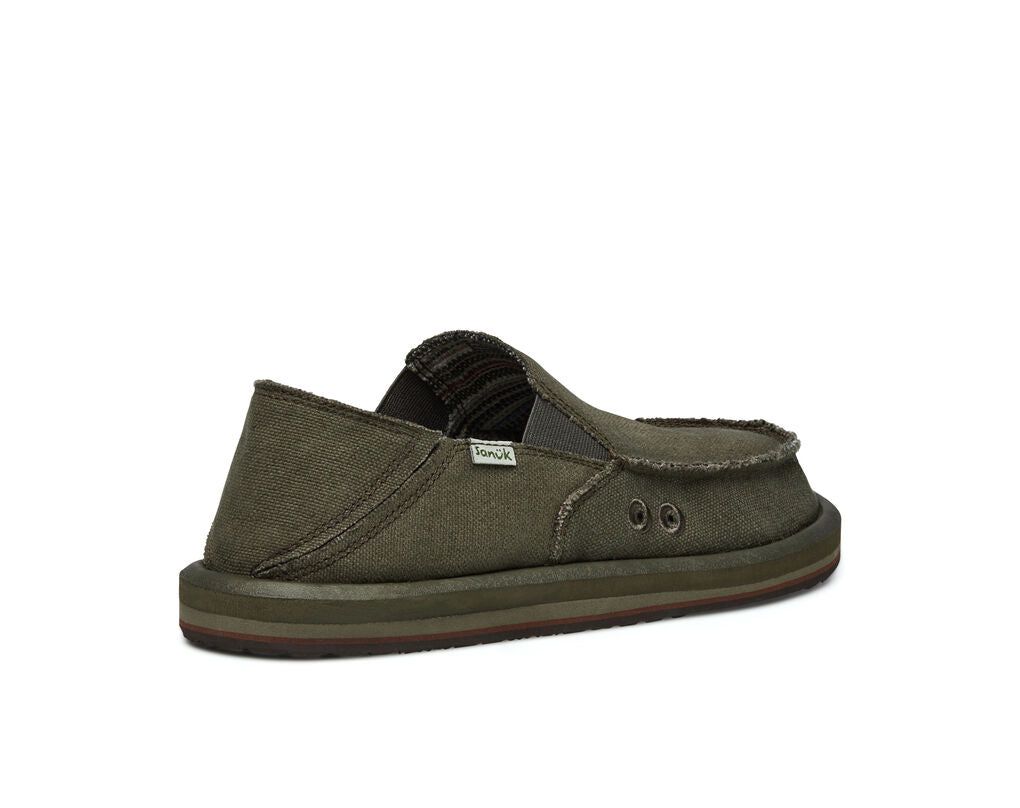 Sanuk Vagabond St Hemp Army Miesten Kengät Army | 58174OPGU