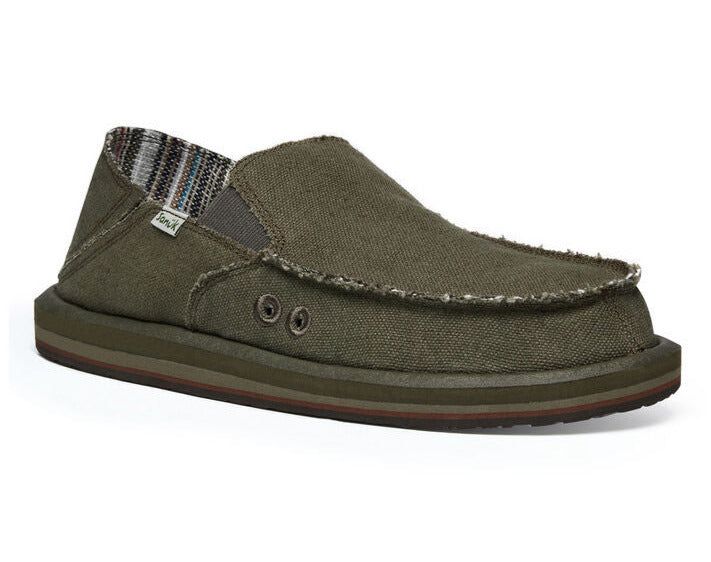 Sanuk Vagabond St Hemp Army Miesten Kengät Army | 58174OPGU